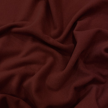 Burgundy wool cashmere fabric
