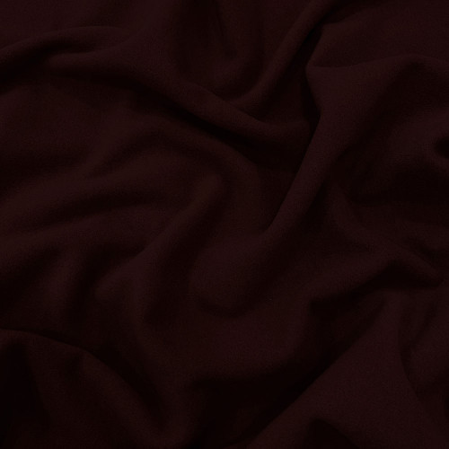 Dark burgundy wool cashmere fabric