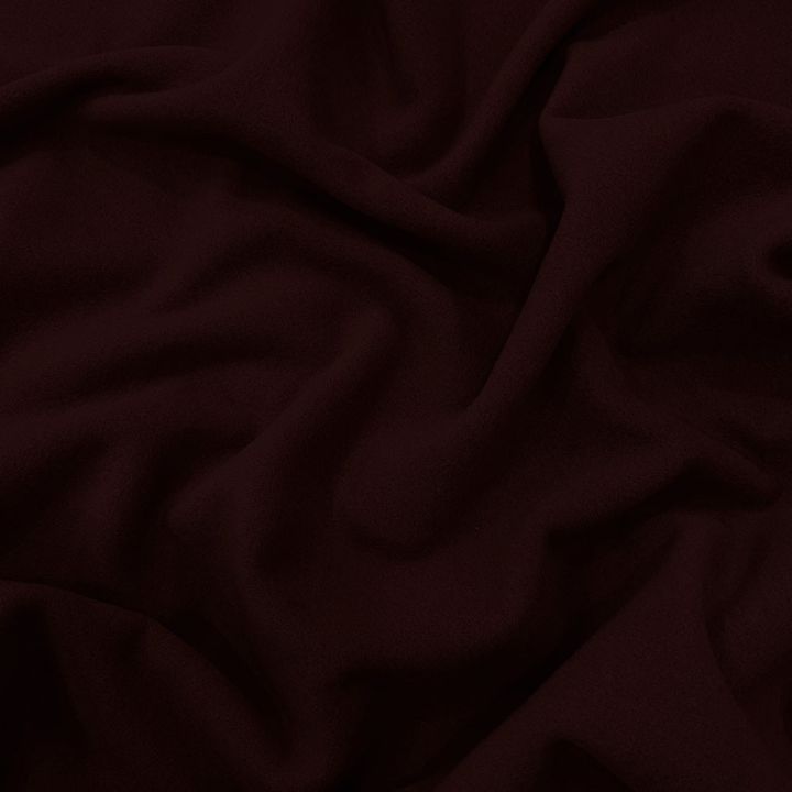 Tissu laine cachemire bordeaux foncé