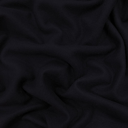 Navy blue polyamide wool fabric