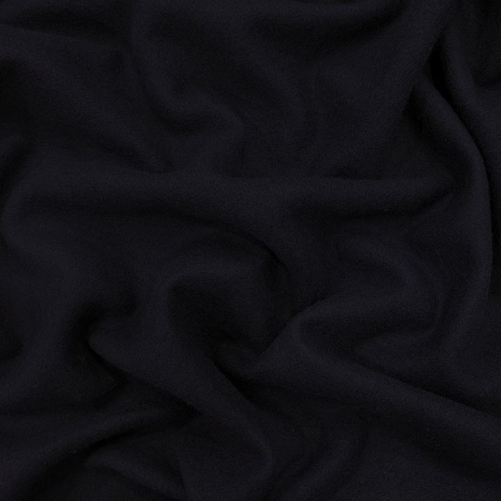 Navy blue polyamide wool fabric