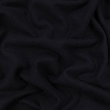 Navy blue polyamide wool fabric