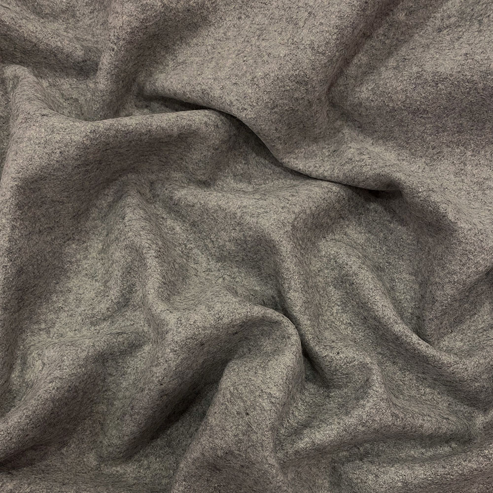 Tissu lainage cachemire au mètre haute couture - gris beige