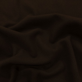 Chocolate brown wool cashmere fabric