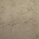 Nude beaded embroidered tulle fabric (1.5 meters)