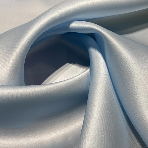 Sky blue silk triple organza fabric (2.50 meters)