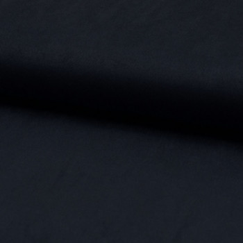Tissu suédine bleu denim foncé