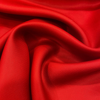 Red fruit 100% silk gazar fabric