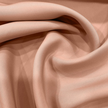 Peach nude 100% silk crepe fabric
