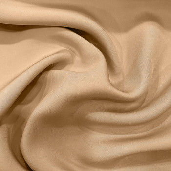 Skin beige 100% silk crepe fabric