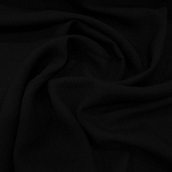 Tissu crêpe acétate viscose noir