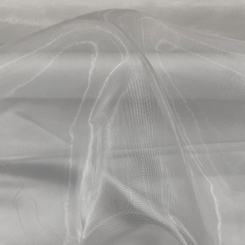Optical white polyamide horsehair fabric