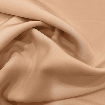 Sand beige 100% silk crepe fabric