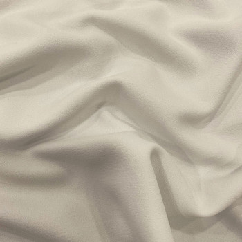 White acetate viscose crepe fabric