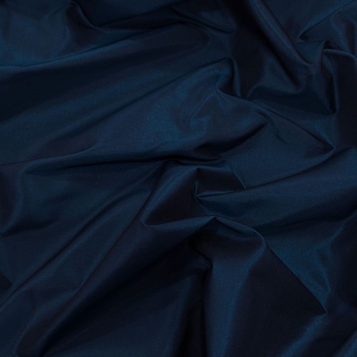 Dark blue 100% silk taffeta fabric