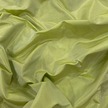 Tissu taffetas 100% soie vert anis