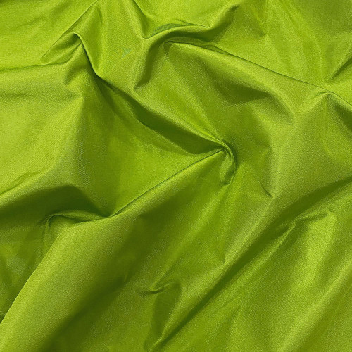 Tissu taffetas 100% soie vert acide