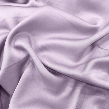 Lilac purple satin-back cady crepe fabric