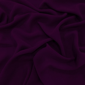 Pure purple crepe 100% silk georgette fabric