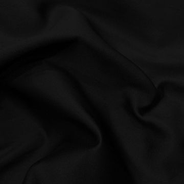 Black 100% silk mikado fabric