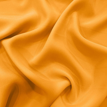 Hot yellow crepe 100% silk georgette fabric