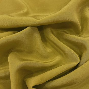 Lemongrass green 100% silk crepe de Chine fabric