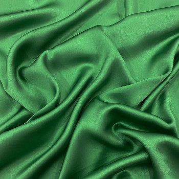 Hot green satin fabric 100% silk