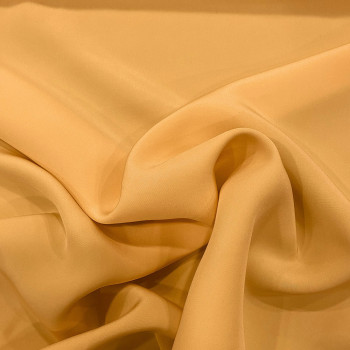 Pale yellow 100% silk crepe fabric
