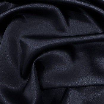 Navy blue satin-backed 100% silk crepe fabric