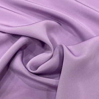 Tissu crêpe drap de soie violet parme