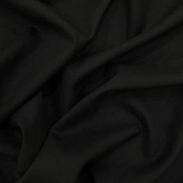 Black Super 130 wool cashmere fabric