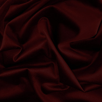 Burgundy red luster cotton velvet fabric