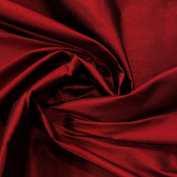 Burgundy red 100% silk taffeta fabric