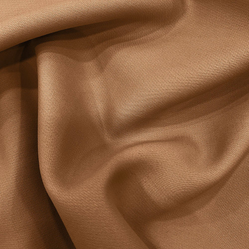 Light beige wool and silk cady crepe fabric