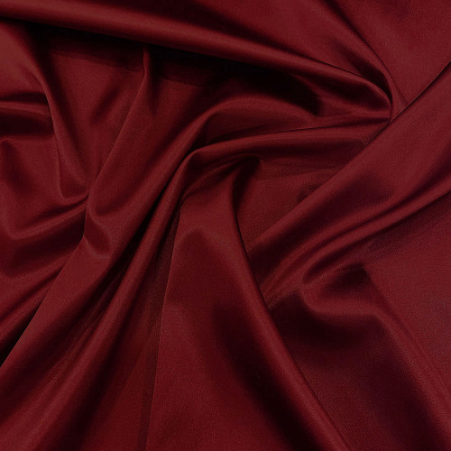 Tissu caddy crêpe envers satin stretch bordeaux