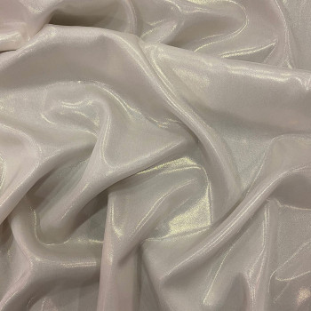 Mother-of-pearl 100% silk lamé chiffon fabric