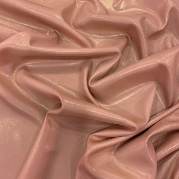 Old pink 100% silk lamé satin fabric