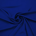 Royal blue satin-back cady crepe fabric