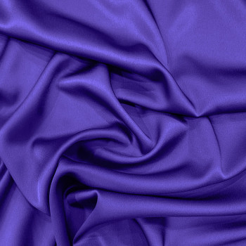 Persian purple satin-back cady crepe fabric
