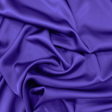Persian purple satin-back cady crepe fabric