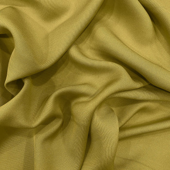 Anise green 100% silk crepe fabric