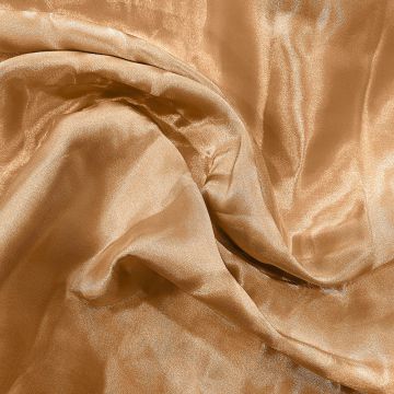 Shiny metallic gold silk lamé fabric