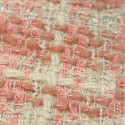 Tissu tissé et irisé rose deux tons et fils iridescents