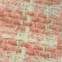 Two-tone pink and iridescent threads woven and iridescent fabric
