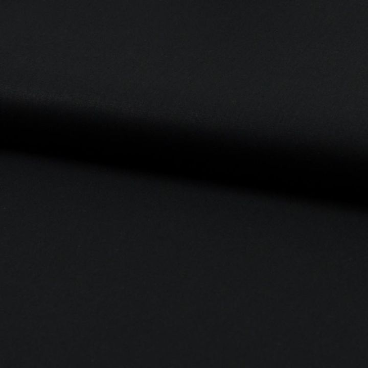 Tissu popeline 100% coton bio noir (2,60 mètres)