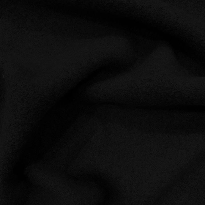 Tissu laine bouillie 100% laine noir