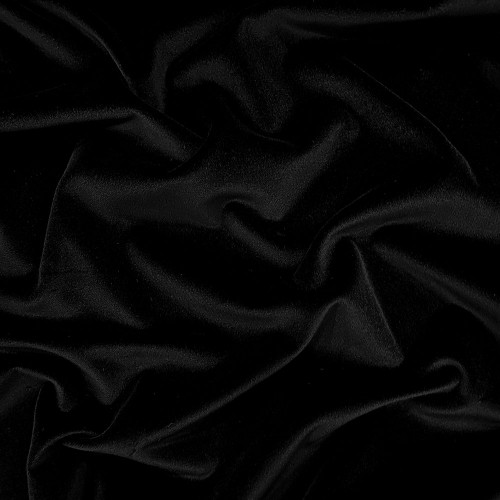 100% cotton black velvet fabric