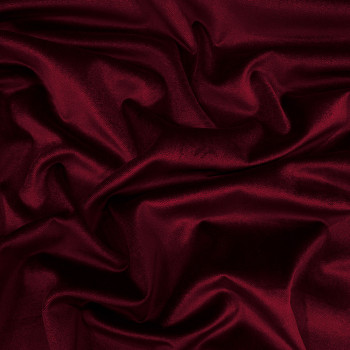 Tissu velours 100% coton rouge bordeaux