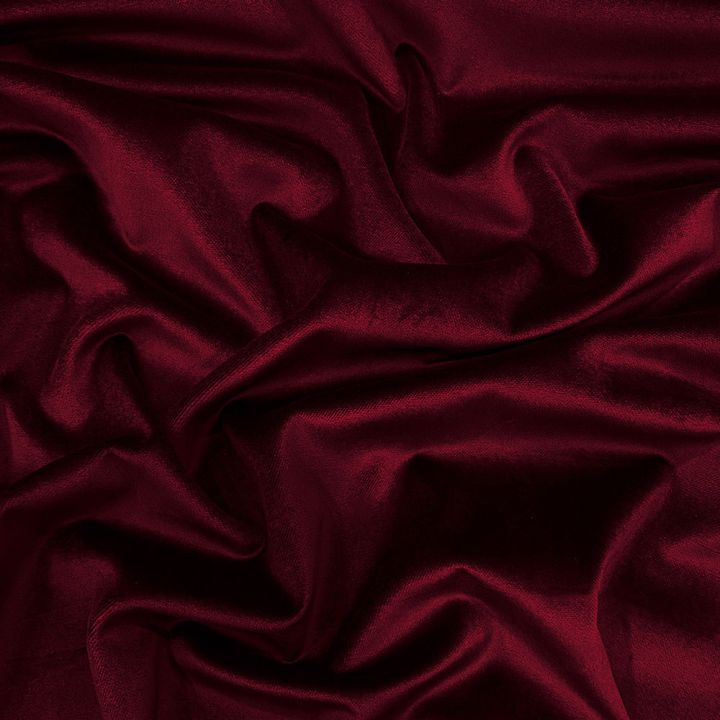 100% cotton burgundy red velvet fabric