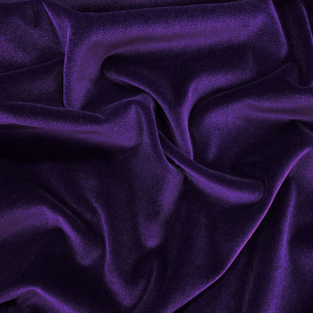 Tissu velours 100% coton violet